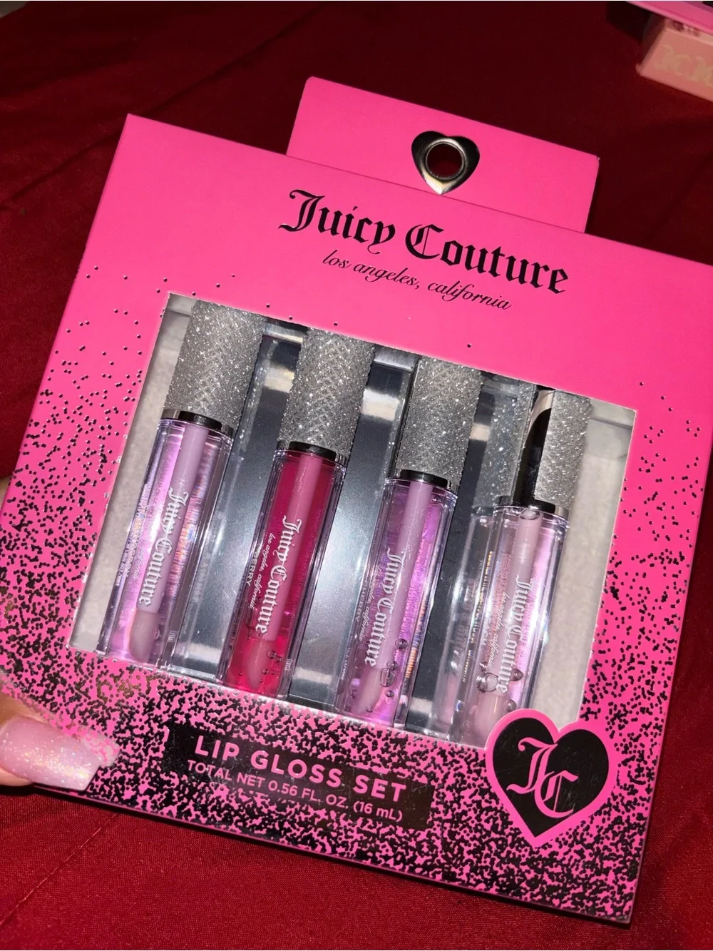 Juicy Couture Lip Gloss Set in Pink and Plum Sheens